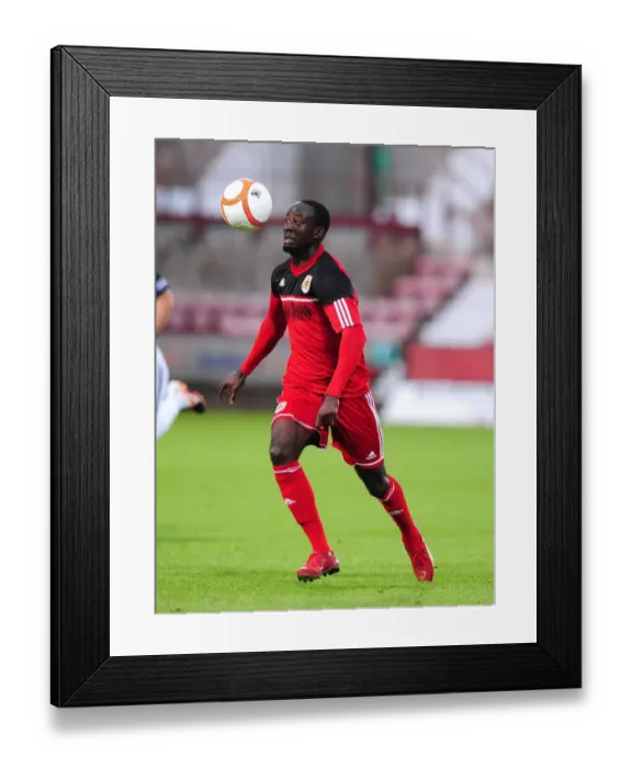 Framed Print : Adomah Shines in Bristol City's Pre-Season Victory over Dunfermline Framed Print : Adomah Shines in Bristol City's Pre-Season Victory over Dunfermline