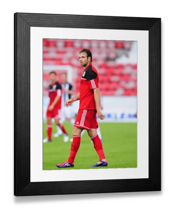 Framed Print : Brett Pitman of Bristol City in Action Against Dunfermline Athletic, August 1, 2012 - Football Pre-Season Friendly