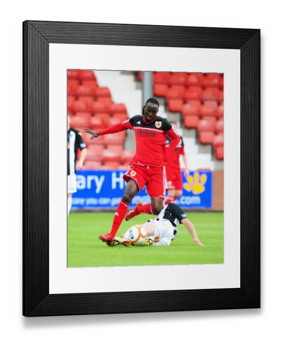 Framed Print : Adomah Scores Second: Dunfermline vs. Bristol City, 01.08.12 Framed Print : Adomah Scores Second: Dunfermline vs. Bristol City, 01.08.12