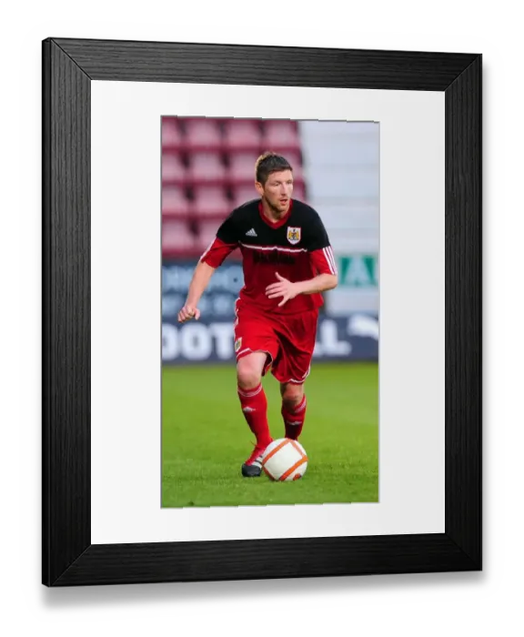 Framed Print : Bristol City's Mark Wilson Trial at Dunfermline Athletic, August 2012 - Football Pre-Season Friendly