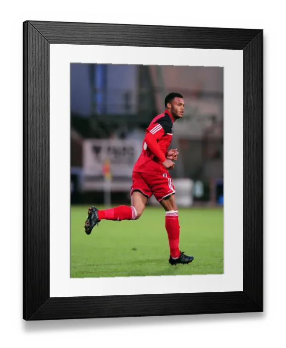 Framed Print : Bristol City's Aaron Holley in Action against Dunfermline Athletic at East End Park (01.08.12) Framed Print : Bristol City's Aaron Holley in Action against Dunfermline Athletic at East End Park (01.08.12)