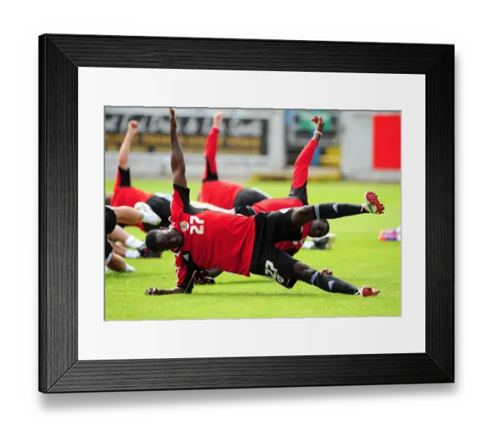 Framed Print : Bristol City FC: Albert Adomah Prepares for Pre-Season Training