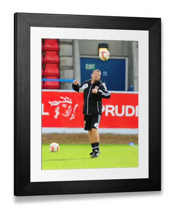 Framed Print : Bristol City Football Club: Assistant Manager Tony Docherty in Pre-Season Training, July 2012