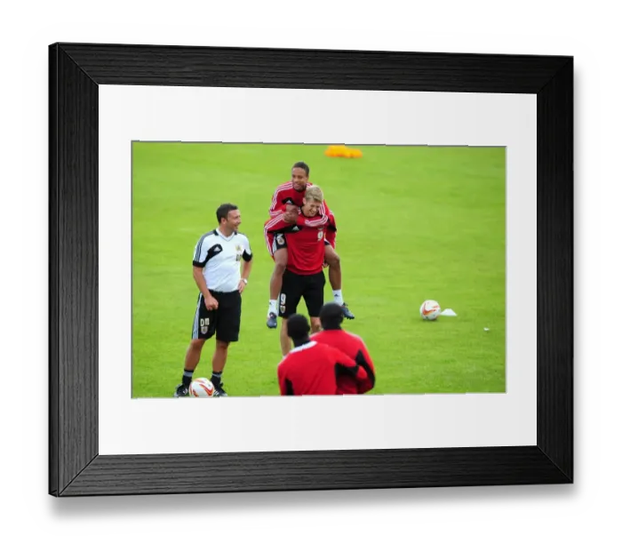 Framed Print : Bristol City Football Club: Derek McInnes with Jon Stead and Bobby Reid during Pre-Season Training, 2012 Framed Print : Bristol City Football Club: Derek McInnes with Jon Stead and Bobby Reid during Pre-Season Training, 2012