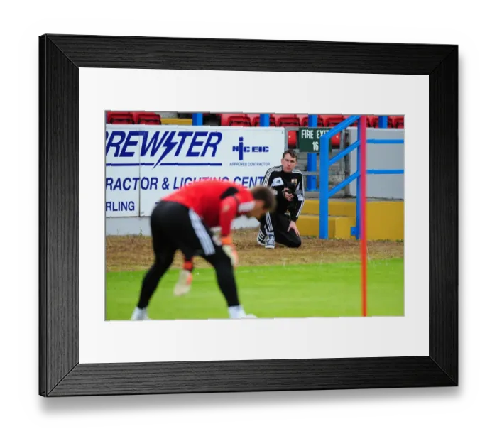 Framed Print : Bristol City FC: Stewart Dougall, Prozone Analyst at Work during Pre-Season Training, July 2012 Framed Print : Bristol City FC: Stewart Dougall, Prozone Analyst at Work during Pre-Season Training, July 2012