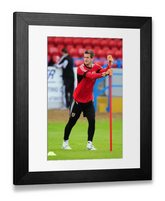 Framed Print : Bristol City FC: Tom Heaton Training Focus, July 2012 - Football Goalkeeper at Work Framed Print : Bristol City FC: Tom Heaton Training Focus, July 2012 - Football Goalkeeper at Work