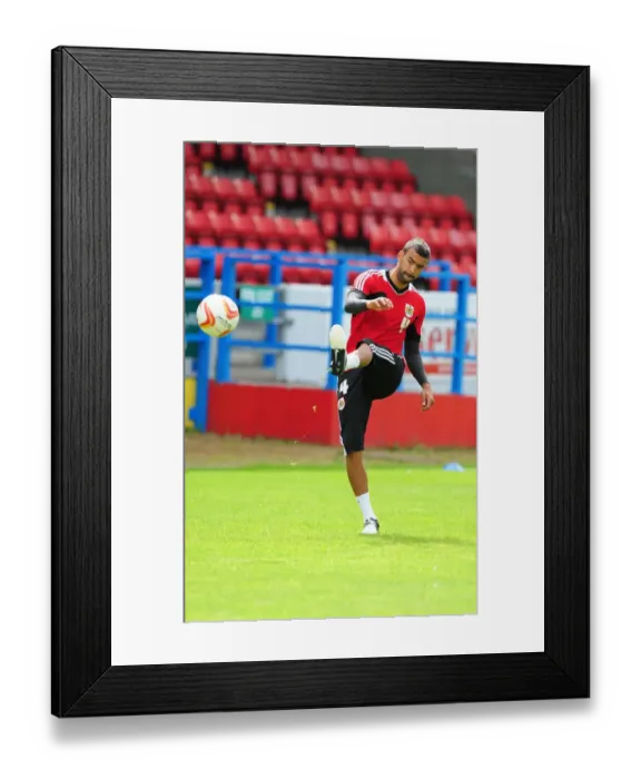 Framed Print : Bristol City Football Club: Liam Fontaine Kicks Off Pre-Season Training, July 2012 Framed Print : Bristol City Football Club: Liam Fontaine Kicks Off Pre-Season Training, July 2012