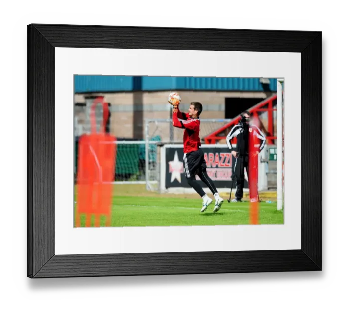 Framed Print : Bristol City FC: Intense Pre-Season Training with Tom Heaton