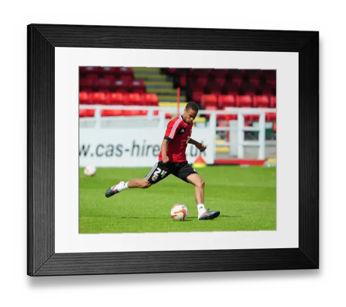 Framed Print : Bristol City's Bobby Reid in Action during Football Training, July 2012 Framed Print : Bristol City's Bobby Reid in Action during Football Training, July 2012