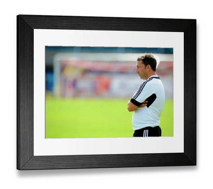 Framed Print : Bristol City FC Manager Derek McInnes Leading Pre-Season Training, July 2012 Framed Print : Bristol City FC Manager Derek McInnes Leading Pre-Season Training, July 2012