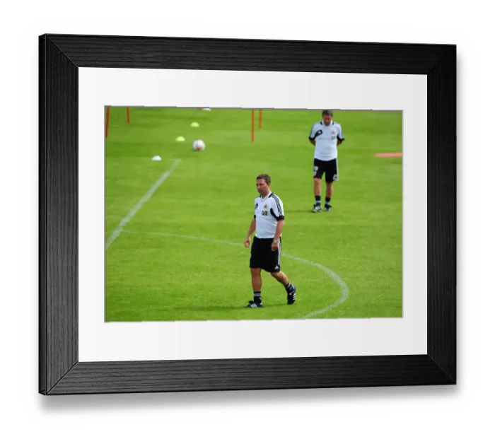 Framed Print : Bristol City FC: Derek McInnes Kicks Off Pre-Season Training, July 2012