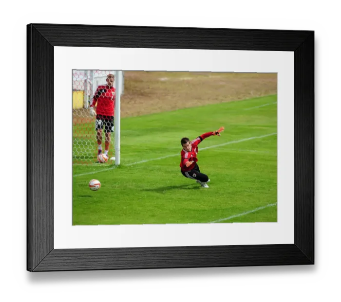 Framed Print : Tom Heaton's Unwavering Concentration during Bristol City FC Pre-Season Training (July 2012) Framed Print : Tom Heaton's Unwavering Concentration during Bristol City FC Pre-Season Training (July 2012)