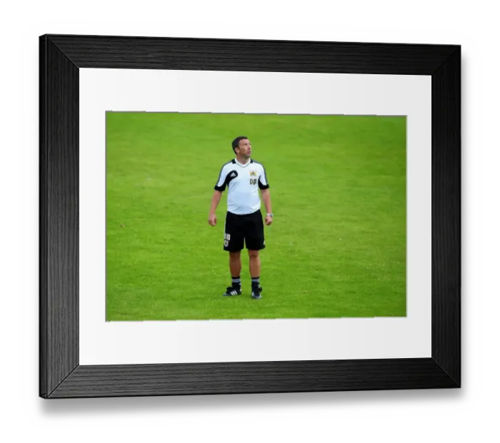 Framed Print : Derek McInnes Leads Bristol City FC in Pre-Season Training, July 2012