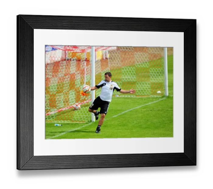 Framed Print : Derek McInnes Leads Bristol City FC in Pre-Season Training (July 2012)