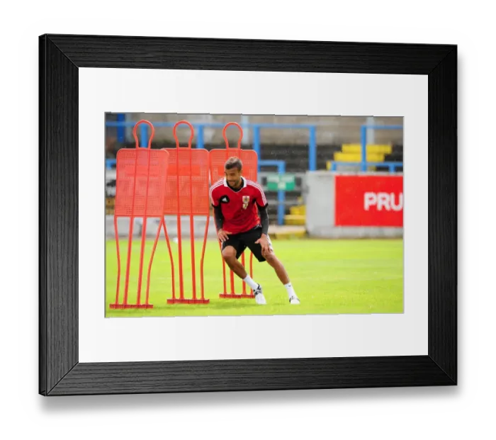 Framed Print : Bristol City FC: Liam Fontaine Kickstarts Pre-Season Training, July 2012 Framed Print : Bristol City FC: Liam Fontaine Kickstarts Pre-Season Training, July 2012