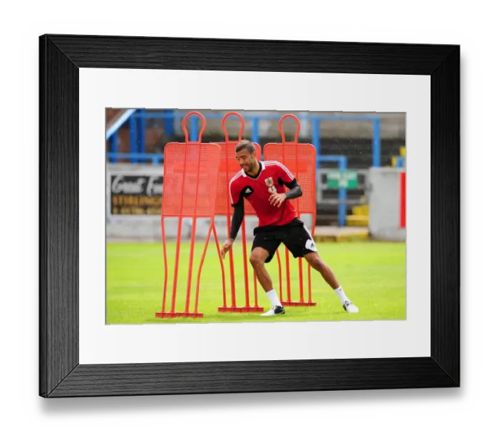 Framed Print : Bristol City FC: Liam Fontaine Kicks Off Pre-Season Training, July 2012 Framed Print : Bristol City FC: Liam Fontaine Kicks Off Pre-Season Training, July 2012