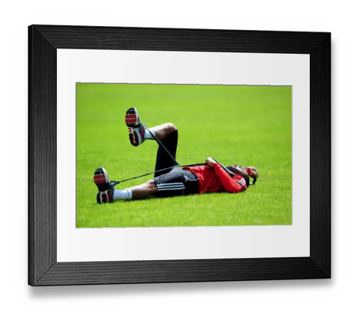 Framed Print : Bristol City Football Club: Liam Fontaine Stretching During Pre-Season Training, Scotland Tour Framed Print : Bristol City Football Club: Liam Fontaine Stretching During Pre-Season Training, Scotland Tour