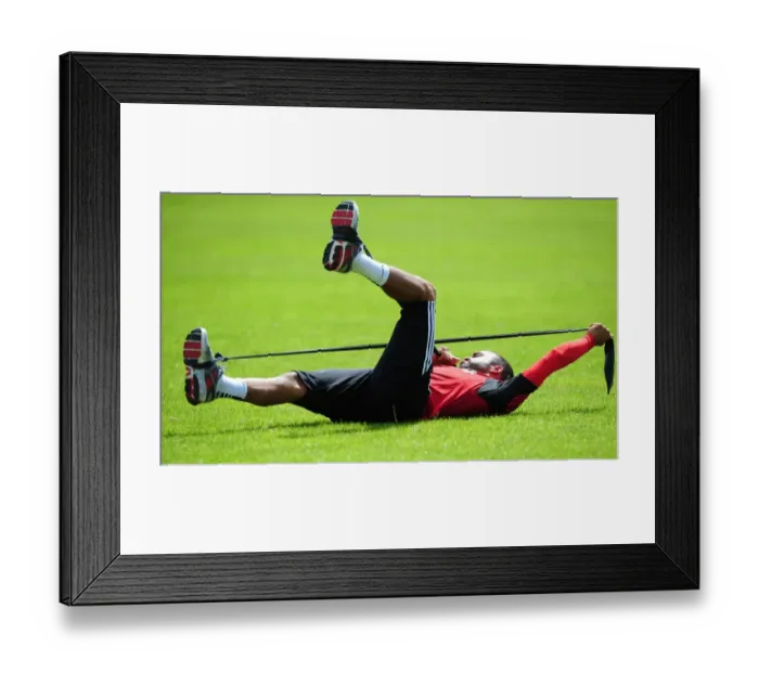 Framed Print : Bristol City FC: Liam Fontaine Stretching During Pre-Season Training (Scotland Tour) Framed Print : Bristol City FC: Liam Fontaine Stretching During Pre-Season Training (Scotland Tour)