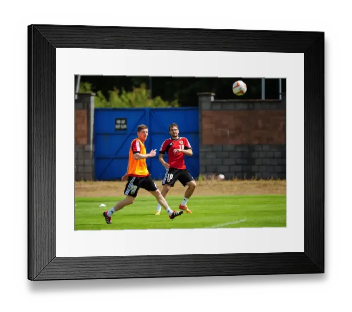 Framed Print : Brett Pitman's Stunning Goal: A Pre-Season Training Stunner by Bristol City Football Club