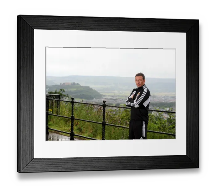 Framed Print : Derek McInnes at the William Wallace Monument: A New Beginning for Bristol City Football Club Framed Print : Derek McInnes at the William Wallace Monument: A New Beginning for Bristol City Football Club