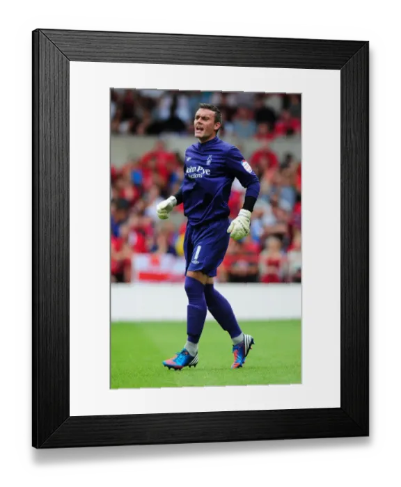 Framed Print : Championship Showdown: Lee Camp of Nottingham Forest in Action against Bristol City at The City Ground Framed Print : Championship Showdown: Lee Camp of Nottingham Forest in Action against Bristol City at The City Ground