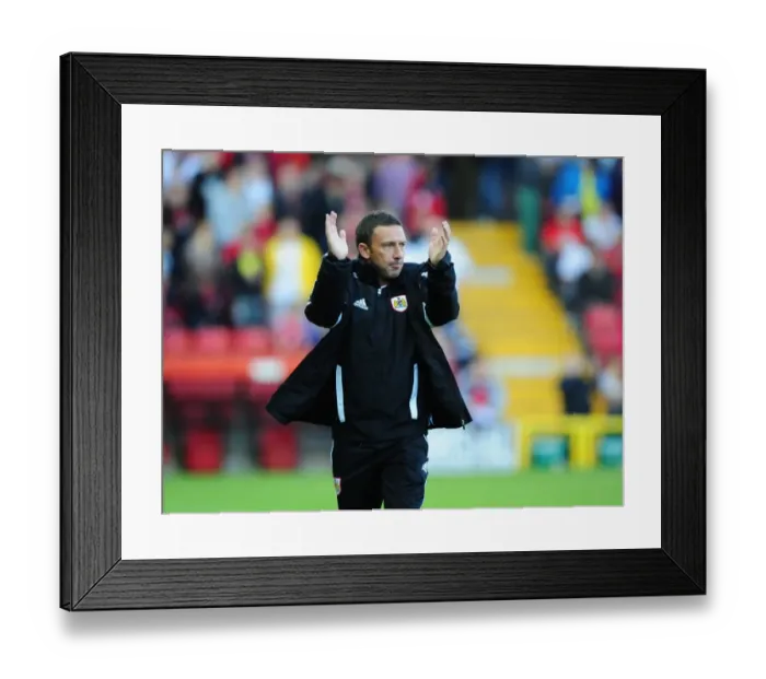 Framed Print : Derek McInnes Leads Bristol City Against Crystal Palace in Championship Clash, 2012 Framed Print : Derek McInnes Leads Bristol City Against Crystal Palace in Championship Clash, 2012
