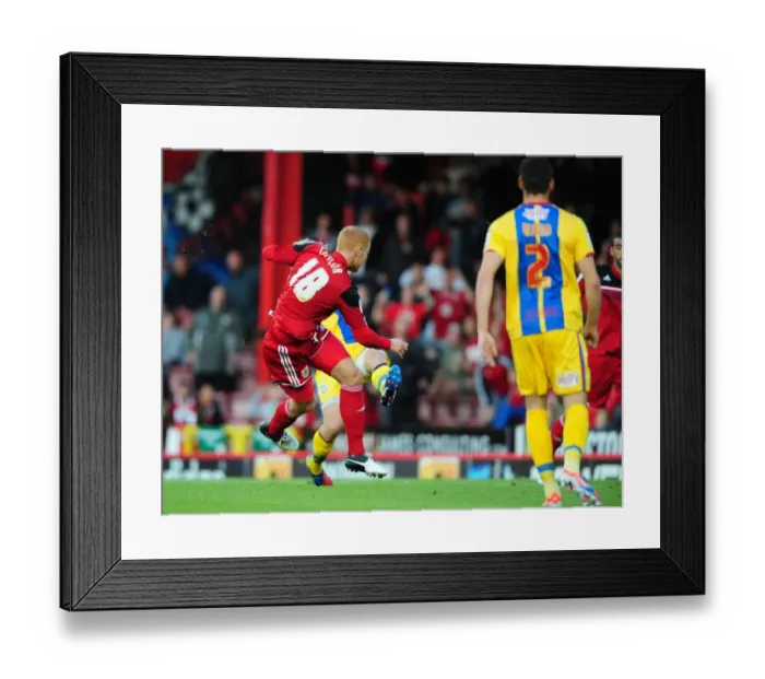 Framed Print : Ryan Taylor Scores Opening Goal: Bristol City vs. Crystal Palace, 2012 Championship Match, Ashton Gate Stadium Framed Print : Ryan Taylor Scores Opening Goal: Bristol City vs. Crystal Palace, 2012 Championship Match, Ashton Gate Stadium