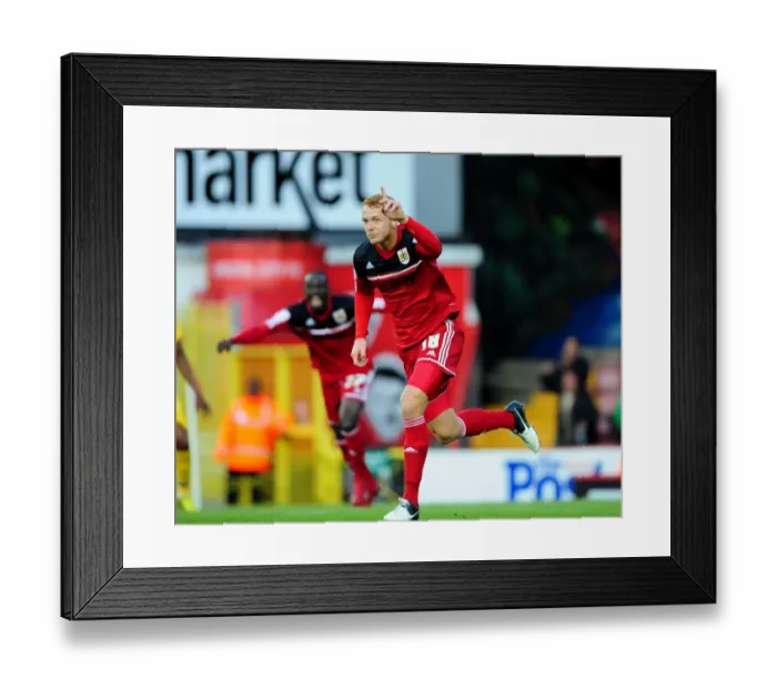 Framed Print : Ryan Taylor's Strike: Opening Goal in Bristol City's Championship Clash vs Crystal Palace (August 2012) Framed Print : Ryan Taylor's Strike: Opening Goal in Bristol City's Championship Clash vs Crystal Palace (August 2012)