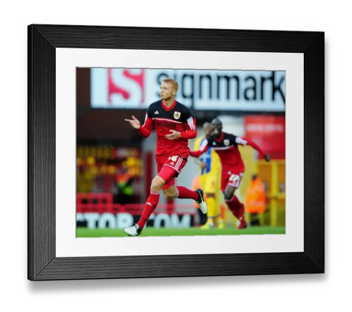 Framed Print : Ryan Taylor's Strike: Kicking Off Bristol City's Championship Battle Against Crystal Palace (August 2012)