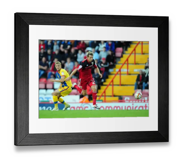 Framed Print : Martyn Woolford's Thrilling Half-Field Goal: Bristol City vs Crystal Palace, 2012 Championship Match