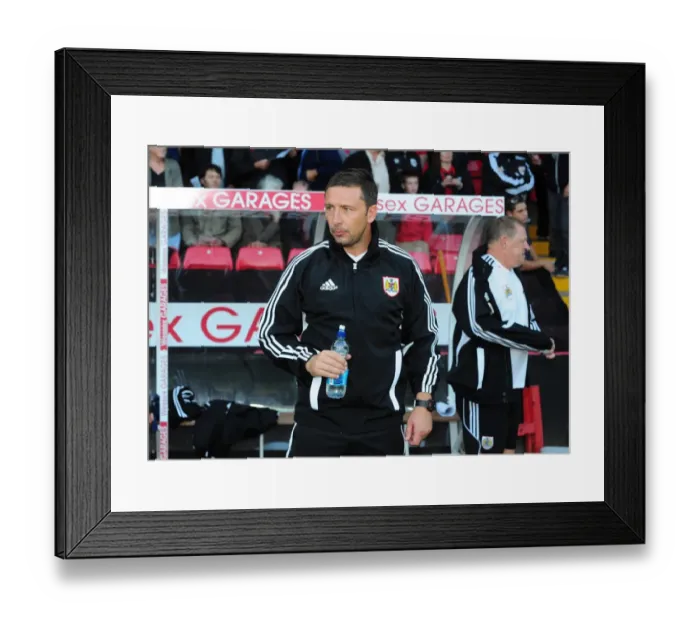 Framed Print : McInnes Rallies Bristol City in Championship Showdown Against Crystal Palace, 2012