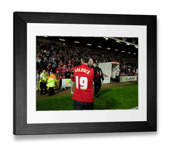Framed Print : Bristol City FC: Sam Baldock Unveiled at Ashton Gate Stadium during Half Time against Crystal Palace, 2012 Framed Print : Bristol City FC: Sam Baldock Unveiled at Ashton Gate Stadium during Half Time against Crystal Palace, 2012