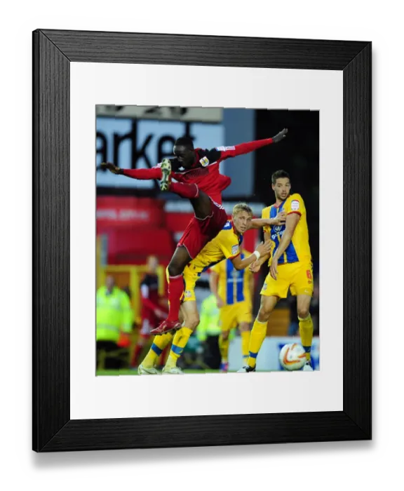Framed Print : Adomah Fights for Supremacy: Bristol City vs Crystal Palace, Championship Clash at Ashton Gate, 2012 Framed Print : Adomah Fights for Supremacy: Bristol City vs Crystal Palace, Championship Clash at Ashton Gate, 2012