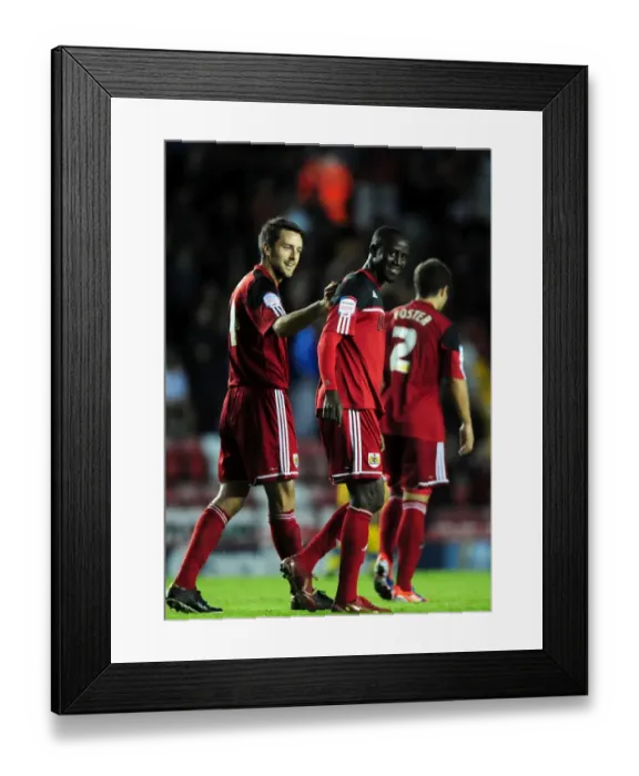 Framed Print : Adomah's Thrilling Goal: Bristol City vs Crystal Palace, Championship 2012