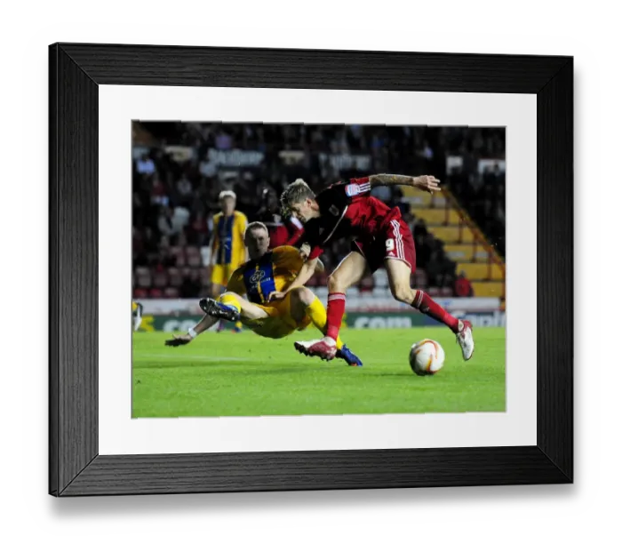 Framed Print : Battling for the Ball: Jon Stead vs. Peter Ramage - The Intense Rivalry in the 2012 Championship Clash between Bristol City and Crystal Palace Framed Print : Battling for the Ball: Jon Stead vs. Peter Ramage - The Intense Rivalry in the 2012 Championship Clash between Bristol City and Crystal Palace