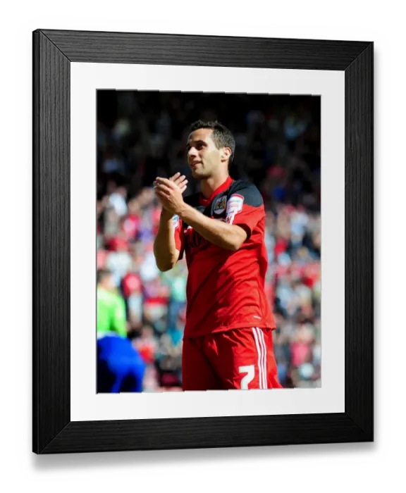 Framed Print : Bristol City's Sam Baldock Scores on Debut Against Cardiff City, Championship 2012 Framed Print : Bristol City's Sam Baldock Scores on Debut Against Cardiff City, Championship 2012