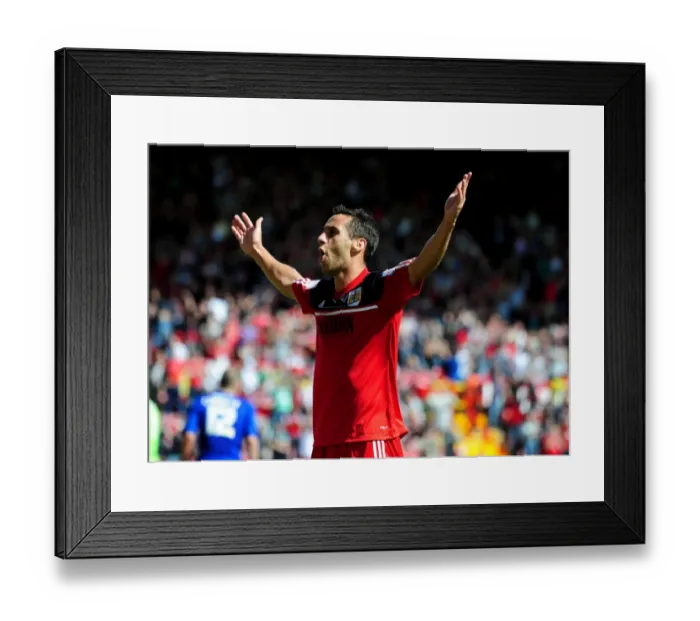 Framed Print : Sam Baldock's Thrilling Debut Goal: Bristol City vs. Cardiff City, 25 August 2012 Framed Print : Sam Baldock's Thrilling Debut Goal: Bristol City vs. Cardiff City, 25 August 2012