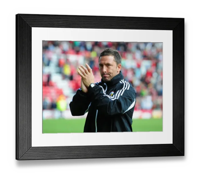 Framed Print : Derek McInnes Leads Bristol City Against Cardiff City in Championship Clash, August 2012 Framed Print : Derek McInnes Leads Bristol City Against Cardiff City in Championship Clash, August 2012