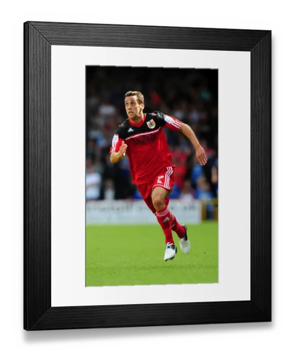 Framed Print : Bristol City's Sam Baldock in Action Against Cardiff City, Championship 2012