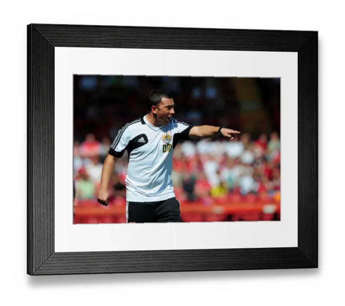 Framed Print : Derek McInnes Leads Bristol City Against Cardiff City in Championship Clash, August 2012 - Football Manager at Ashton Gate Stadium Framed Print : Derek McInnes Leads Bristol City Against Cardiff City in Championship Clash, August 2012 - Football Manager at Ashton Gate Stadium
