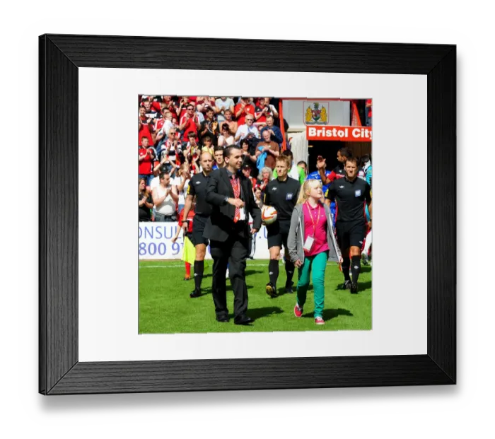 Framed Print : Championship Showdown: Bristol City vs. Cardiff City at Ashton Gate Stadium, August 2012 Framed Print : Championship Showdown: Bristol City vs. Cardiff City at Ashton Gate Stadium, August 2012