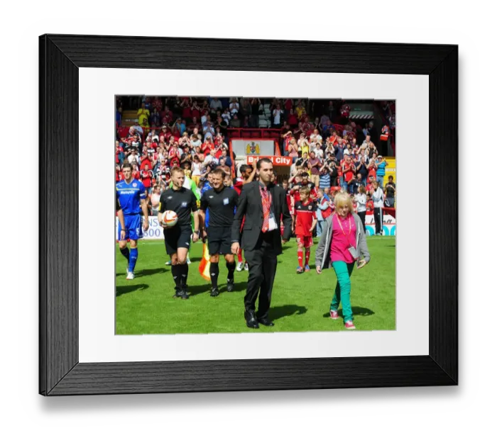Framed Print : Clash at Ashton Gate: Championship Showdown - Bristol City vs. Cardiff City, August 2012 Framed Print : Clash at Ashton Gate: Championship Showdown - Bristol City vs. Cardiff City, August 2012