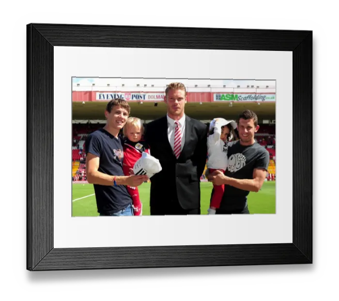 Framed Print : Bristol City vs. Cardiff City: Intense Pre-Game Moment at Ashton Gate Stadium, Championship Football, 2012