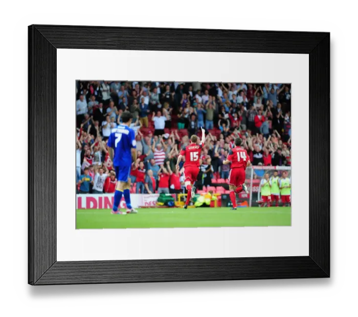 Framed Print : Bristol City's Stephen Pearson Scores Dramatic Goal Against Cardiff City at Ashton Gate Stadium Framed Print : Bristol City's Stephen Pearson Scores Dramatic Goal Against Cardiff City at Ashton Gate Stadium