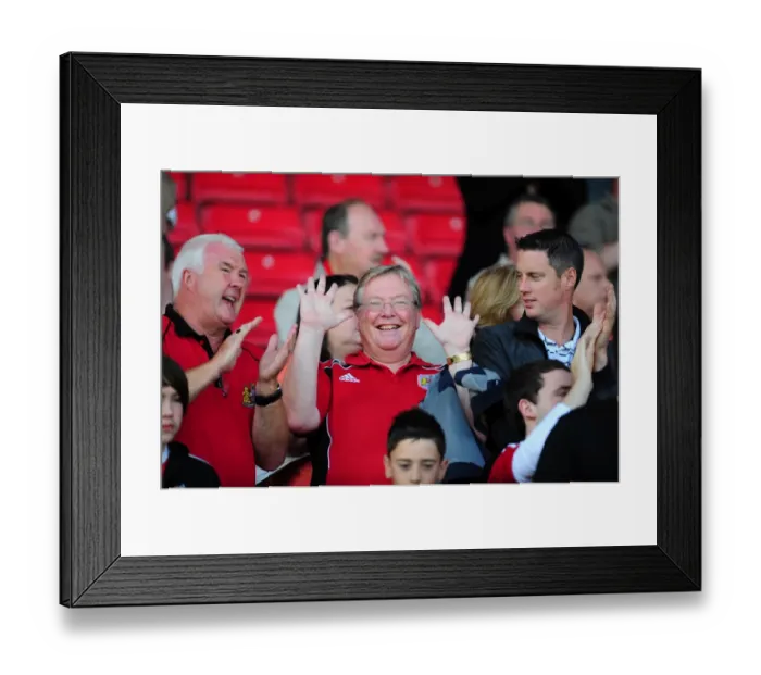 Framed Print : Championship Showdown: A Sea of Passionate Fans - Bristol City vs. Cardiff City at Ashton Gate Stadium (August 2012)
