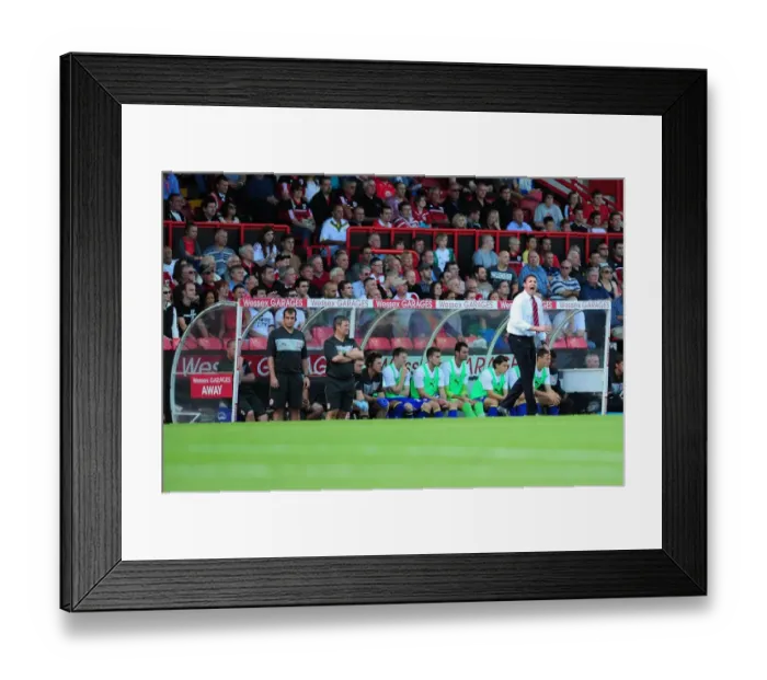 Framed Print : Malky Mackay Urges On Cardiff City During Tense Championship Clash vs. Bristol City Framed Print : Malky Mackay Urges On Cardiff City During Tense Championship Clash vs. Bristol City