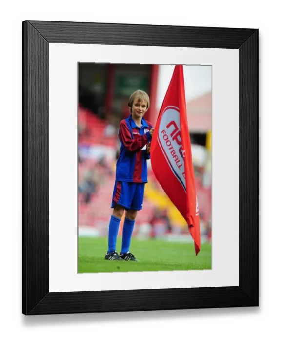 Framed Print : Bristol City vs. Cardiff City: Flag-Bearing Moment at Ashton Gate Stadium, Championship Match, 2012 Framed Print : Bristol City vs. Cardiff City: Flag-Bearing Moment at Ashton Gate Stadium, Championship Match, 2012