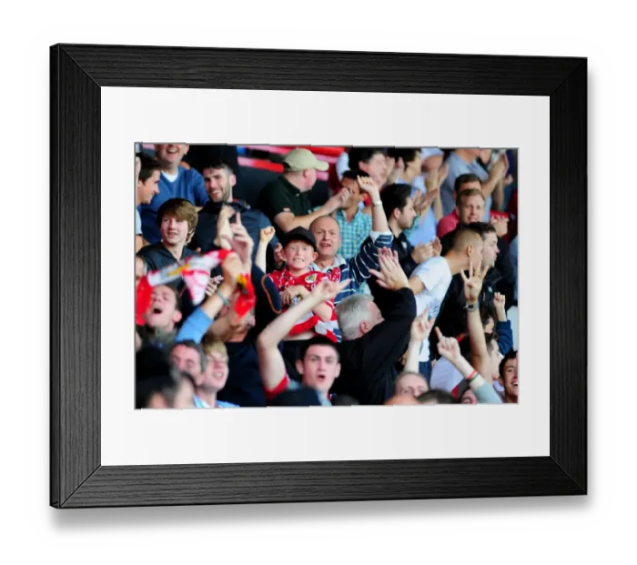 Framed Print : Passionate Crowd: Bristol City Fans at Ashton Gate Stadium Framed Print : Passionate Crowd: Bristol City Fans at Ashton Gate Stadium