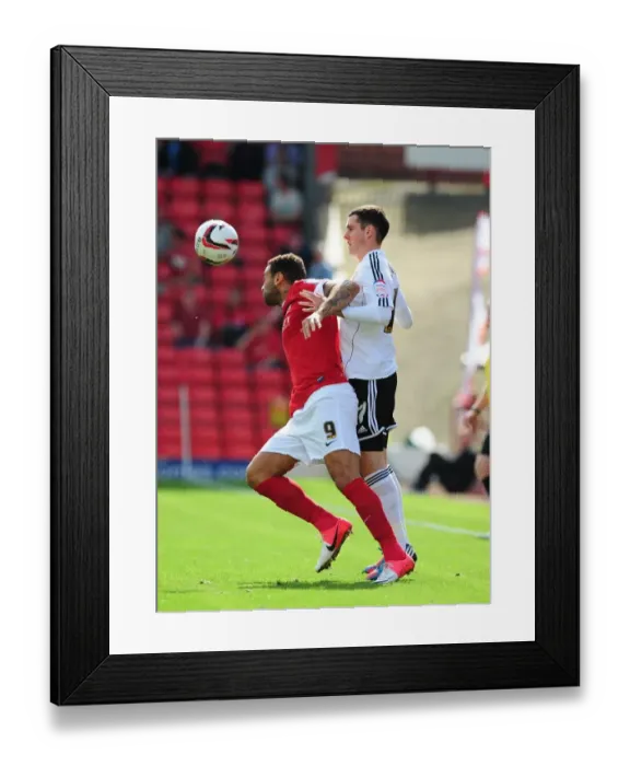 Framed Print : Barnsley vs. Bristol City: Intense Battle for Possession between Craig Davies and Greg Cunningham