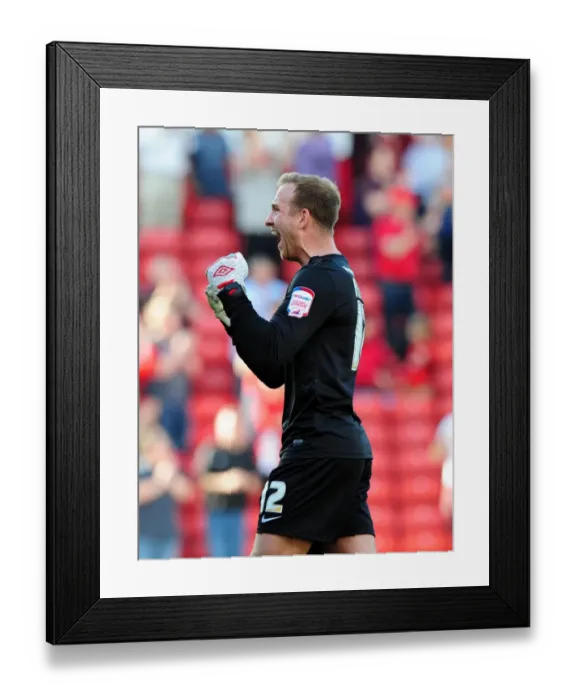 Framed Print : Ben Alnwick's Jubilant Moment: Barnsley's 1-0 Victory over Bristol City Framed Print : Ben Alnwick's Jubilant Moment: Barnsley's 1-0 Victory over Bristol City
